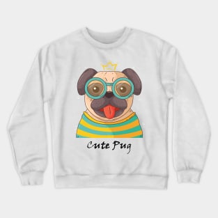 Cute Pug Crewneck Sweatshirt